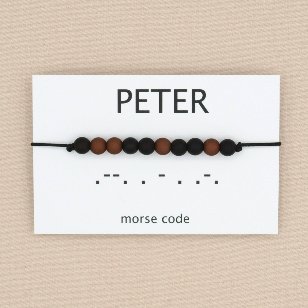 armband morse code peter zwart bruin