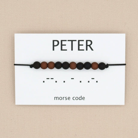 armband morse code peter zwart bruin