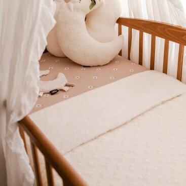 Ledikant Teddydeken • Broderie Hydrofiel Ecru
