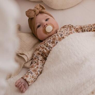 Ledikant Teddydeken • Broderie Hydrofiel Ecru