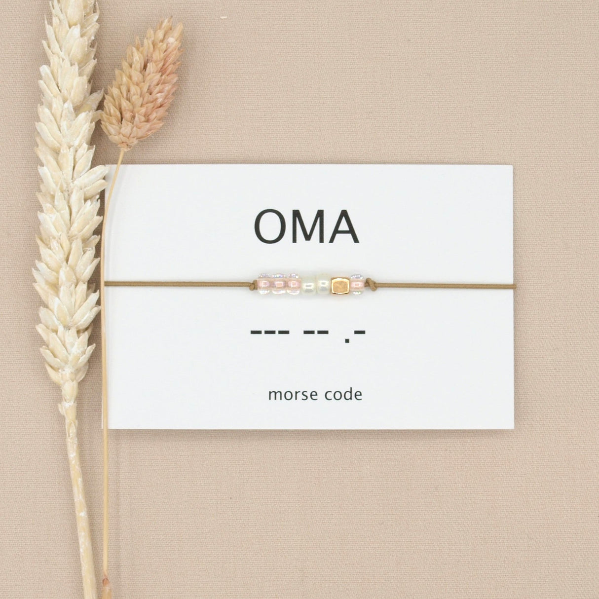 oma armband morse code