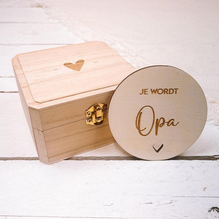 Houten Badge • Je Wordt Opa