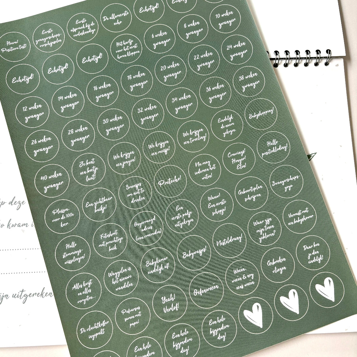 zwangerschaps kalender invulkalender mijlpalenkalender mijlpalen zwangerschap zwanger 9 maanden