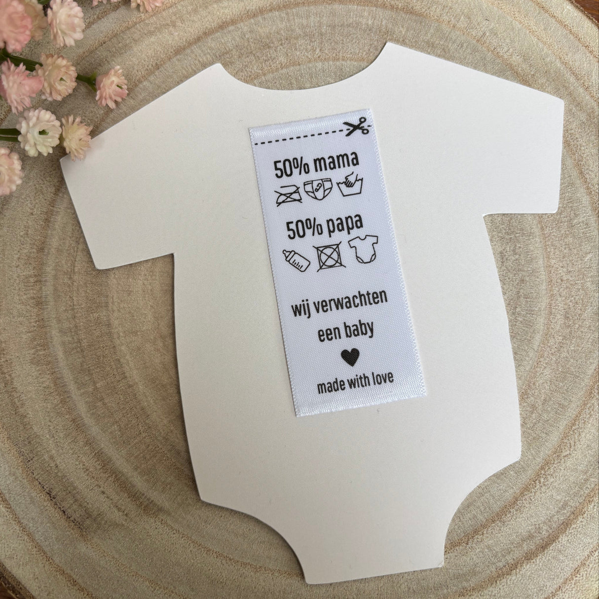 Baby Romper Kaart • Wij Verwachten Een Baby