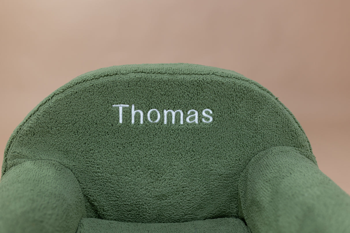 Kinderfauteuil Met Naam • Teddy • Forest Groen