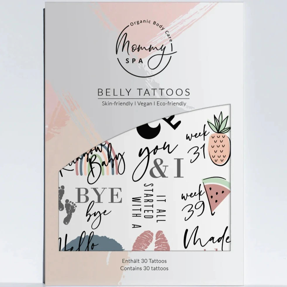 Baby Bump Tattoos • Plaktattoos Kleur