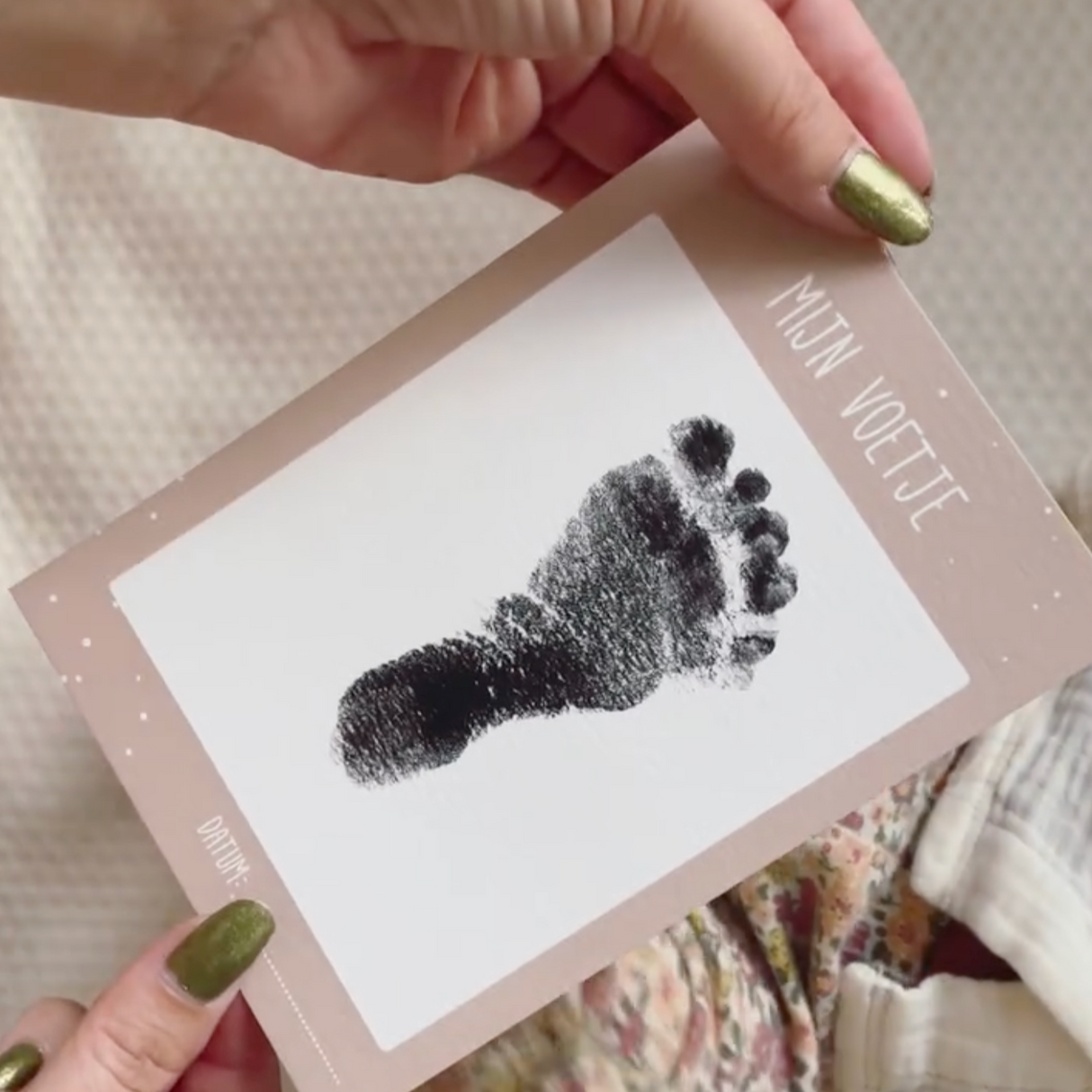 Kaartenset • Mijn Handje & Mijn Voetje • Inclusief Inktpad