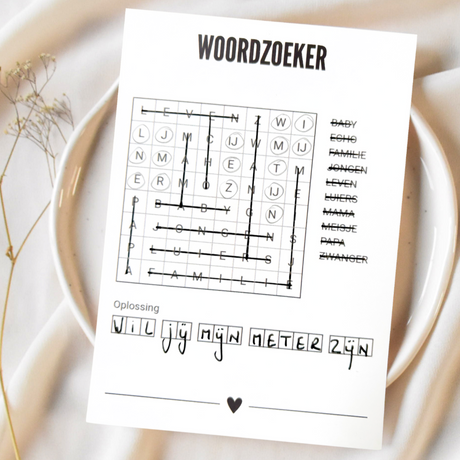 A6 Woordzoeker • Wil Jij Mijn Meter Zijn