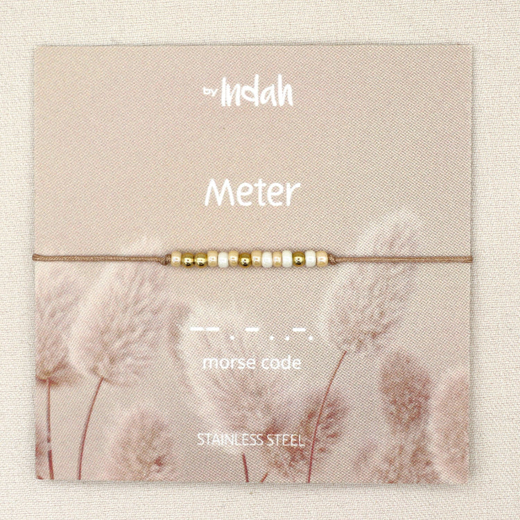 armband meter morse code indah