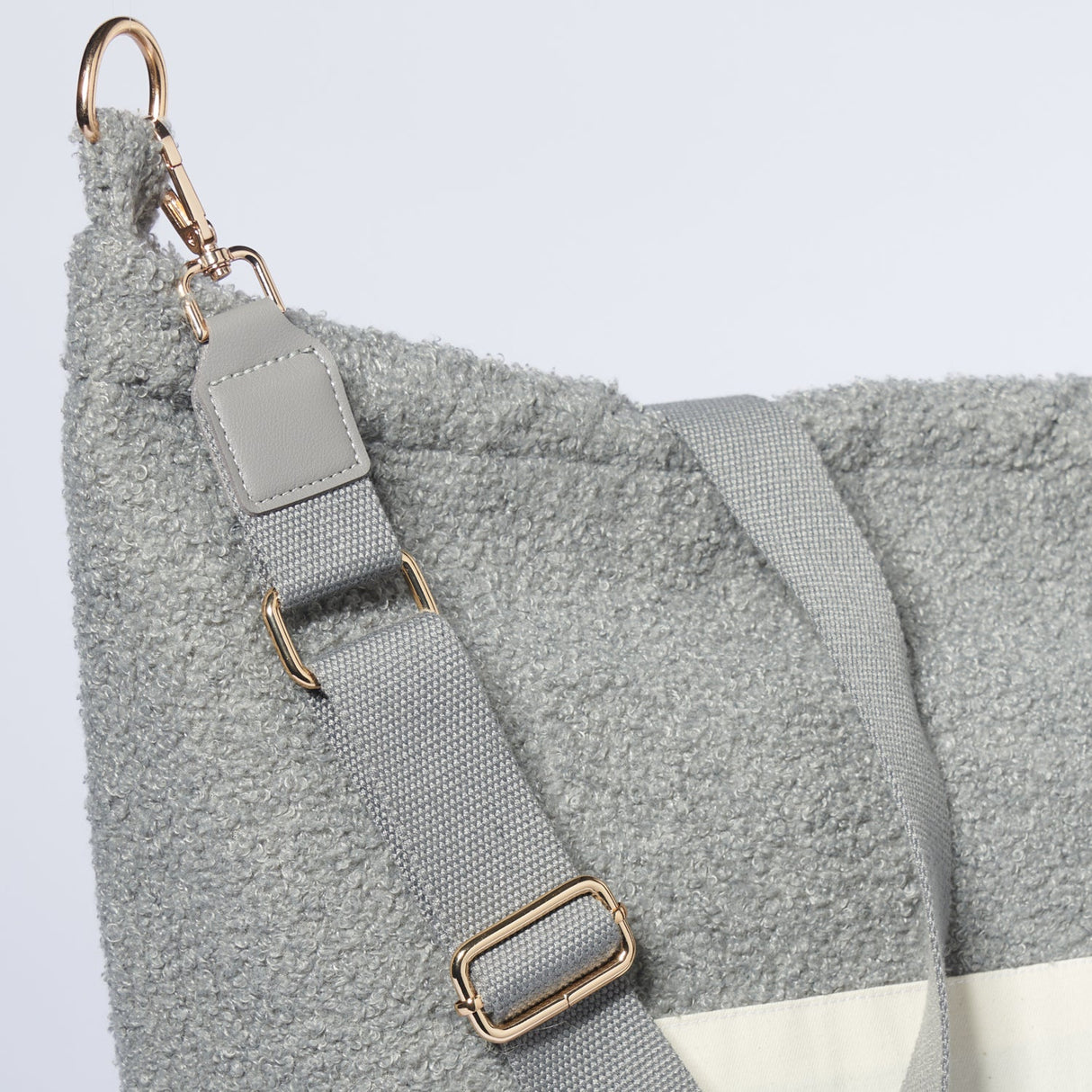 Mom Bag Teddy Bouclé • Grijs