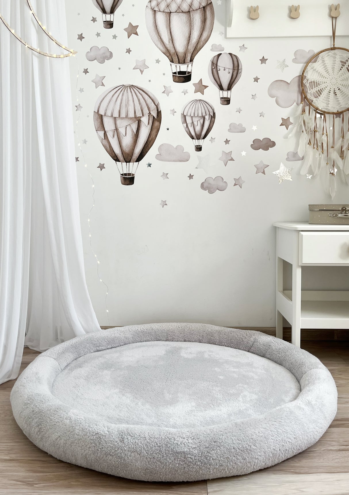 Speelmat Rond • Teddy • Grey