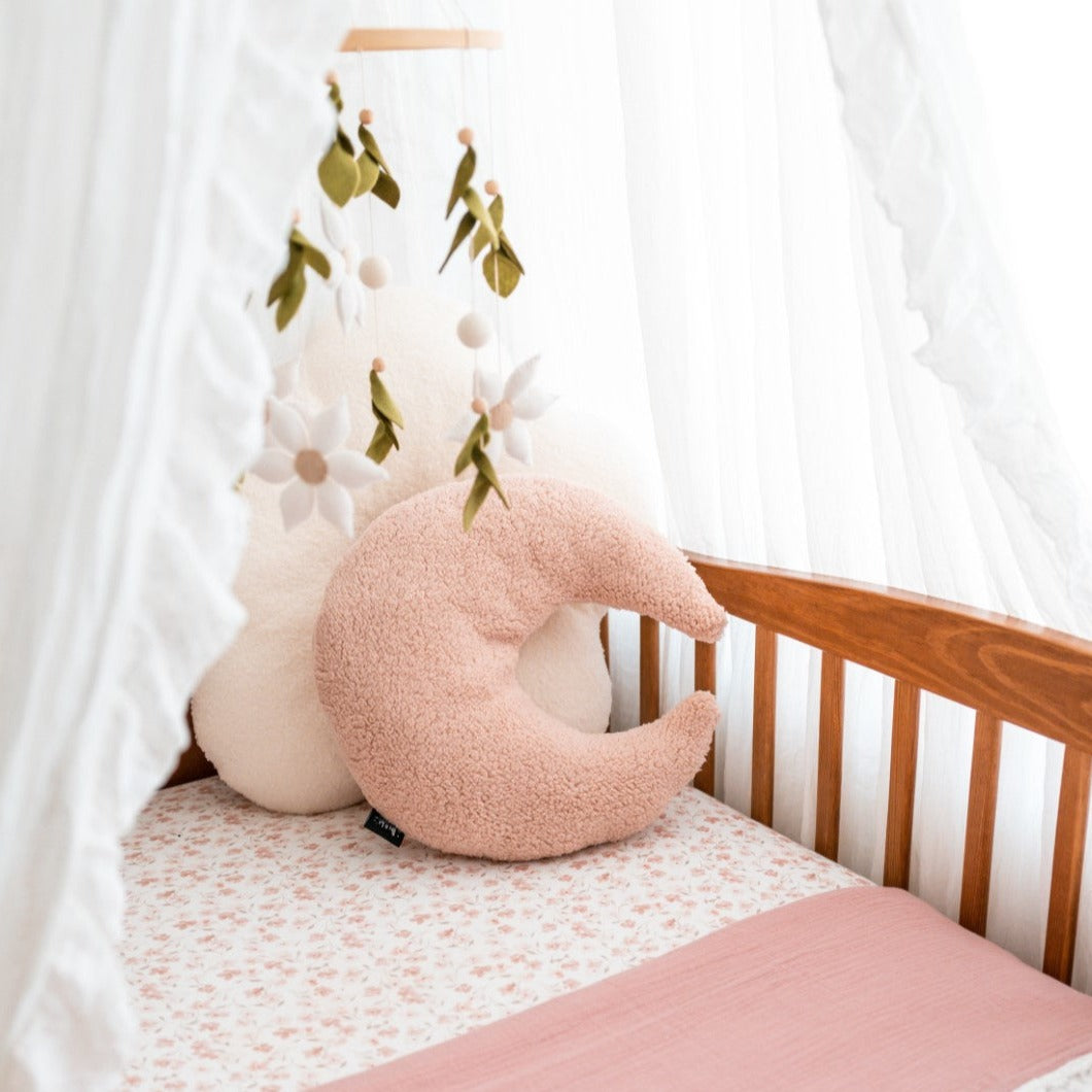 Maankussen • Teddy Poeder Roze