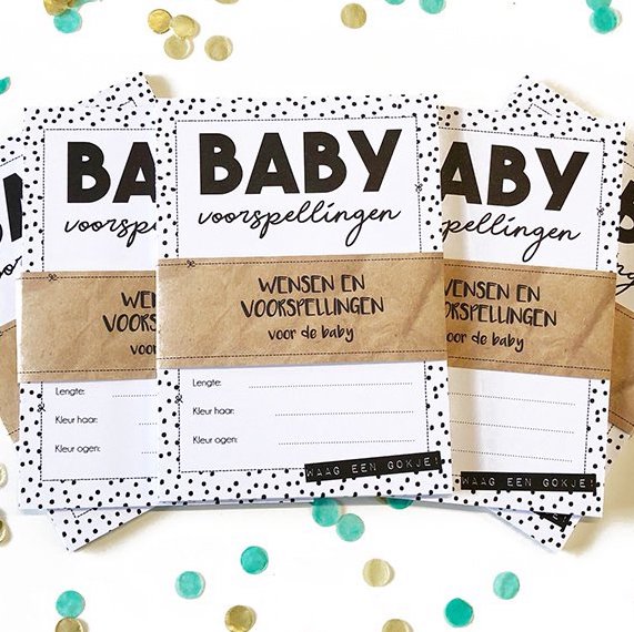 Baby invul kaartjes | zwart/wit (10 stuks) - HelloBaby.be
