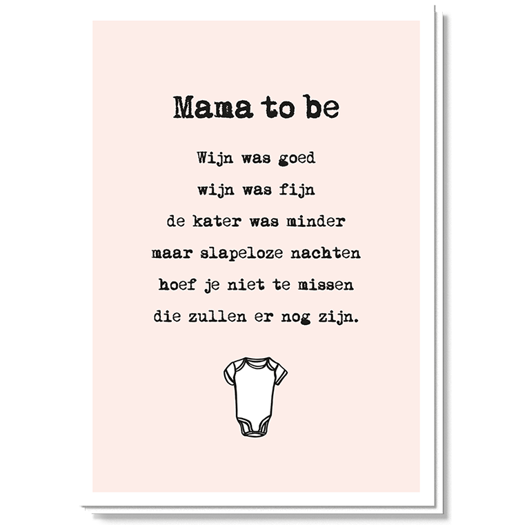 Wenskaart • Mama To Be