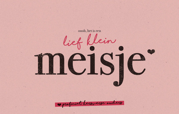Wenskaart "oooh het is een lief klein meisje" - HelloBaby.be