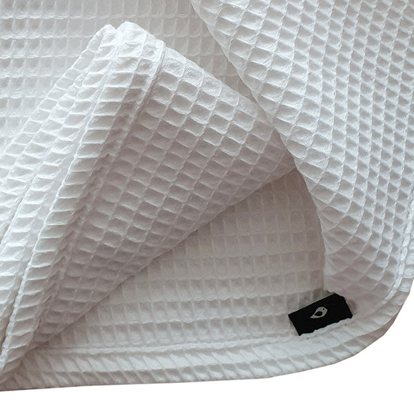 Ledikant deken wafelstof Babykamer | Basic wit - HelloBaby.be