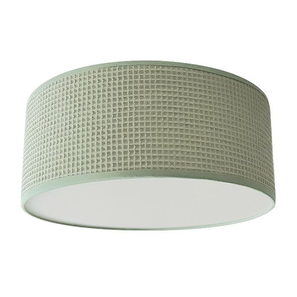 Plafondlamp wafelstof | old green - HelloBaby.be