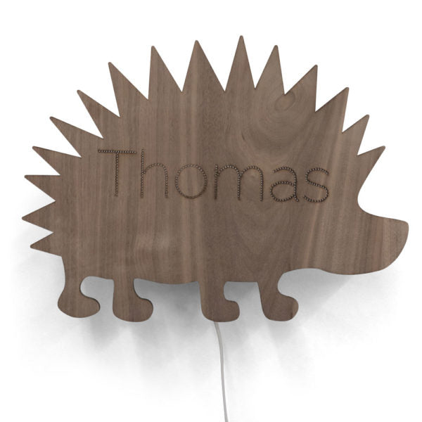 Wandlamp met naam | Egel - HelloBaby.be