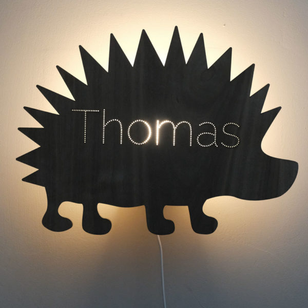 Wandlamp met naam | Egel - HelloBaby.be