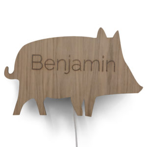 Wandlamp met naam | Everzwijn - HelloBaby.be
