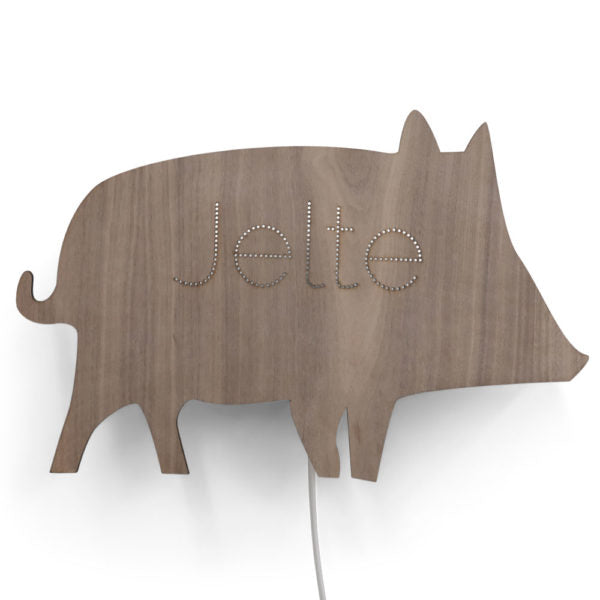Wandlamp met naam | Everzwijn - HelloBaby.be