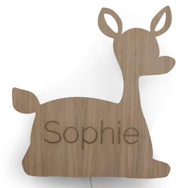 Wandlamp met naam | Hert - HelloBaby.be