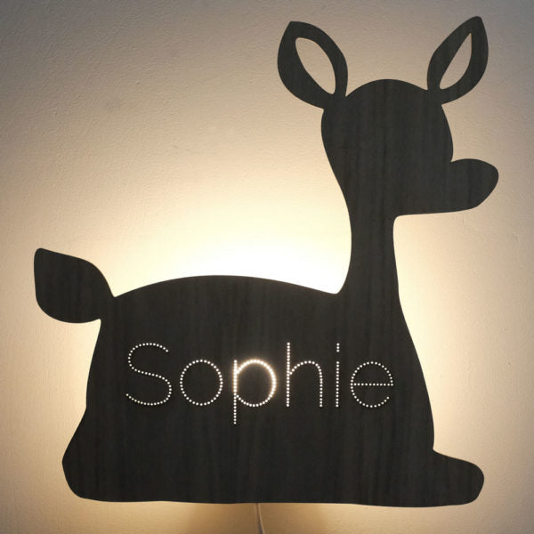 Wandlamp met naam | Hert - HelloBaby.be