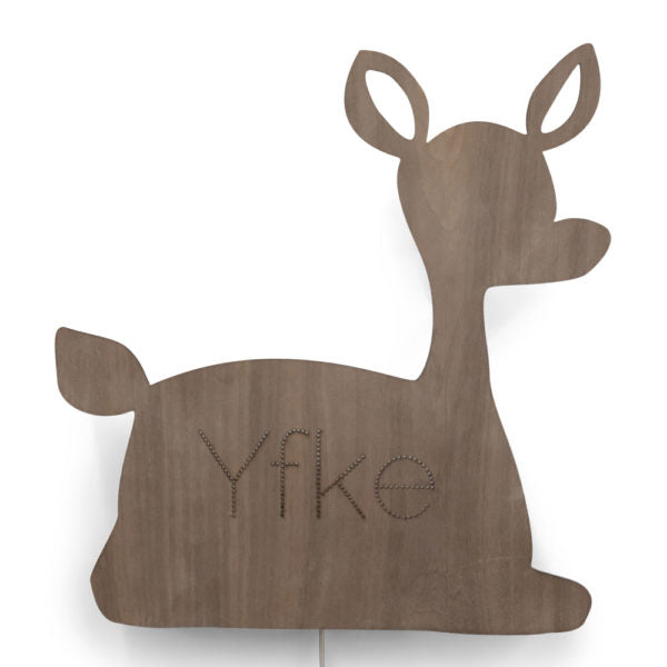 Wandlamp met naam | Hert - HelloBaby.be