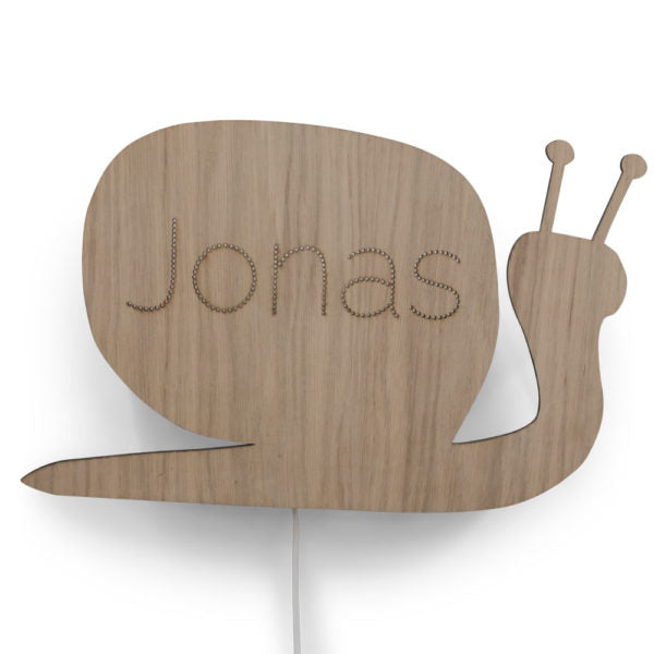 Wandlamp met naam | Slak - HelloBaby.be