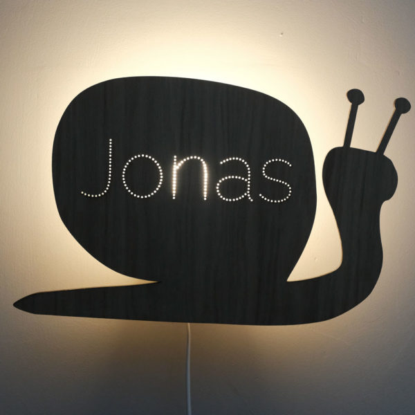 Wandlamp met naam | Slak - HelloBaby.be
