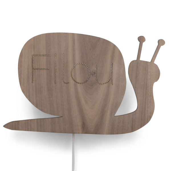 Wandlamp met naam | Slak - HelloBaby.be