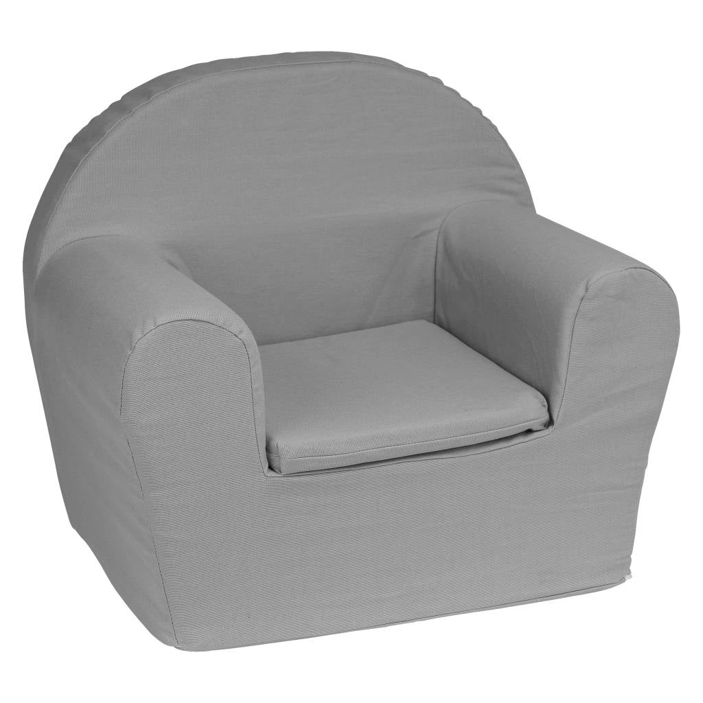 Kinderfauteuil met naam | Muisgrijs - HelloBaby.be