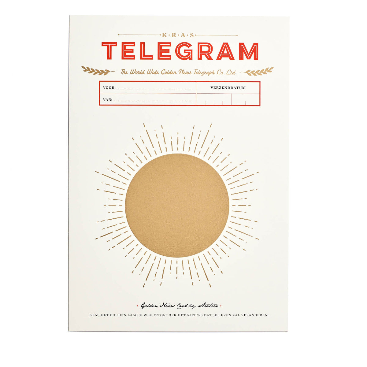 krastelegram wij verwachten een kindje kraskaart dieter coppens