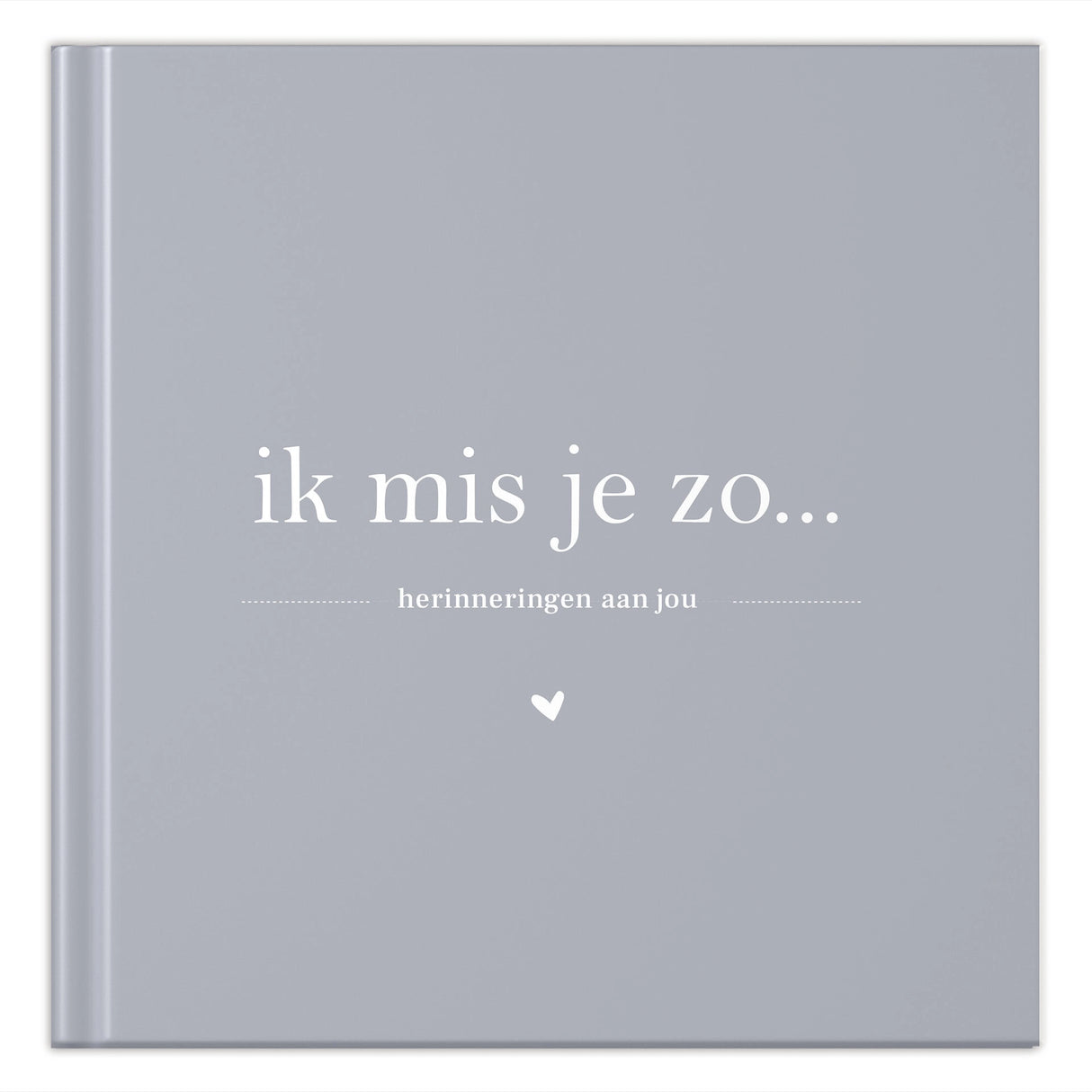 Invulboek • Ik  Mis Je Zo • Blauwgrijs