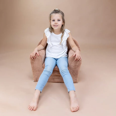 Kinderfauteuil Met Naam • Teddy • Lichtbruin