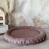 speelmat speelkleed rondespeelmat babyspeelmat babykleed moje paars roze