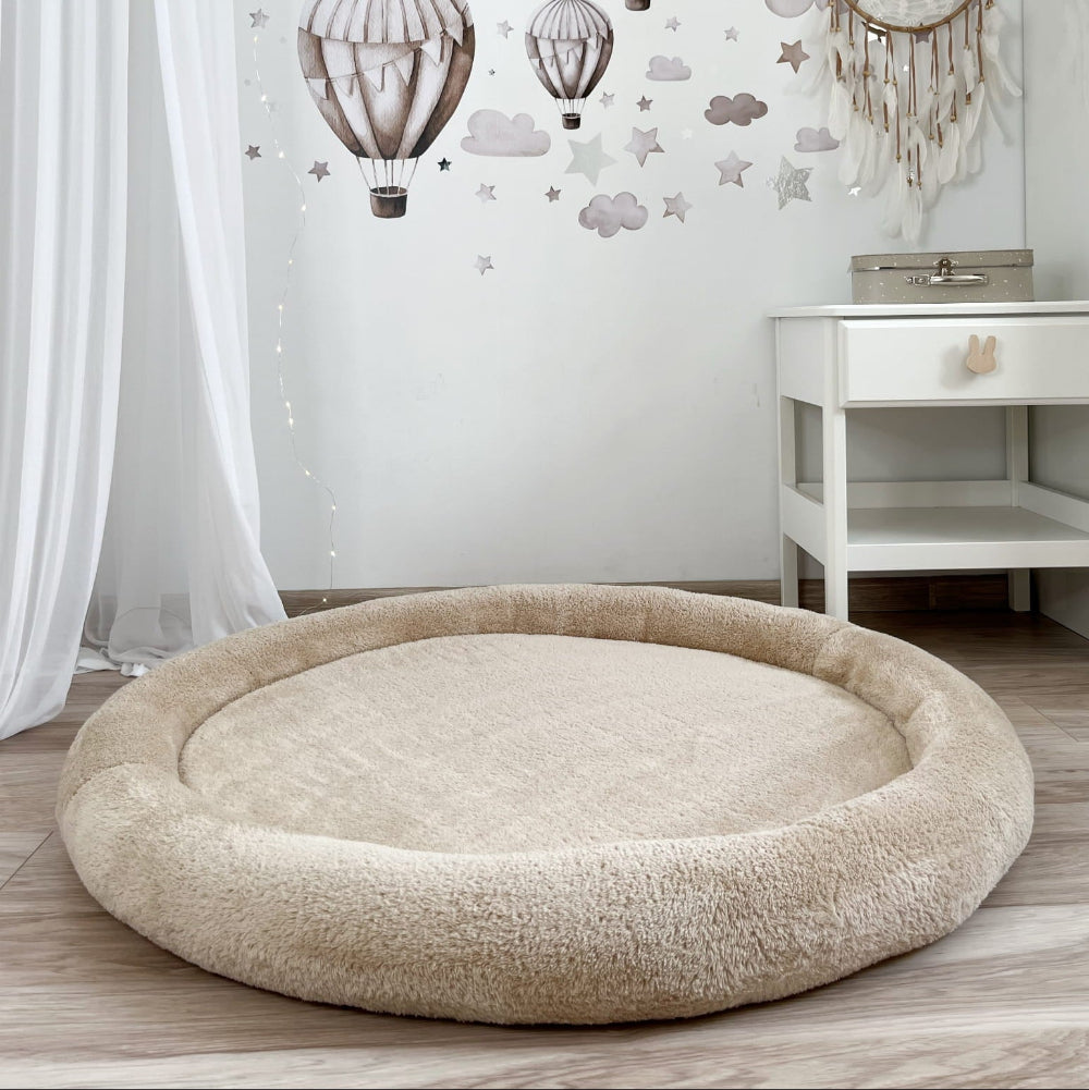 Speelmat Rond • Teddy • Beige