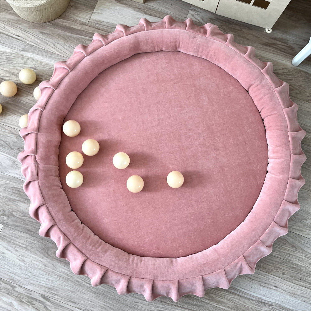 Speelmat Rond • Soft Velvet • Pink