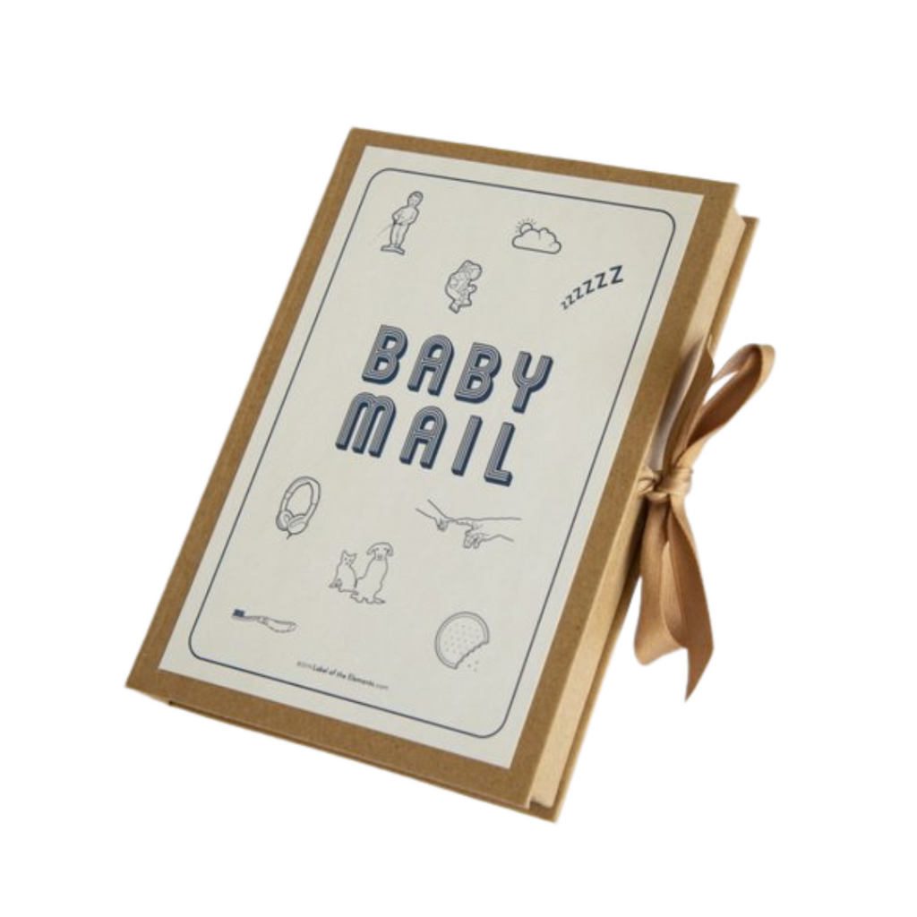 label of elements baby mail mijlpaarkaarten