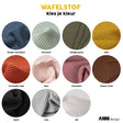 Aankleedkussenhoes Wafelstof • Kies Je Kleur - HelloBaby.be