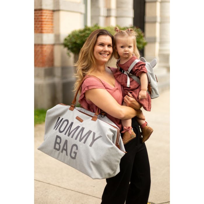 Mommy Bag ® Verzorgingstas • Canvas • Grijs