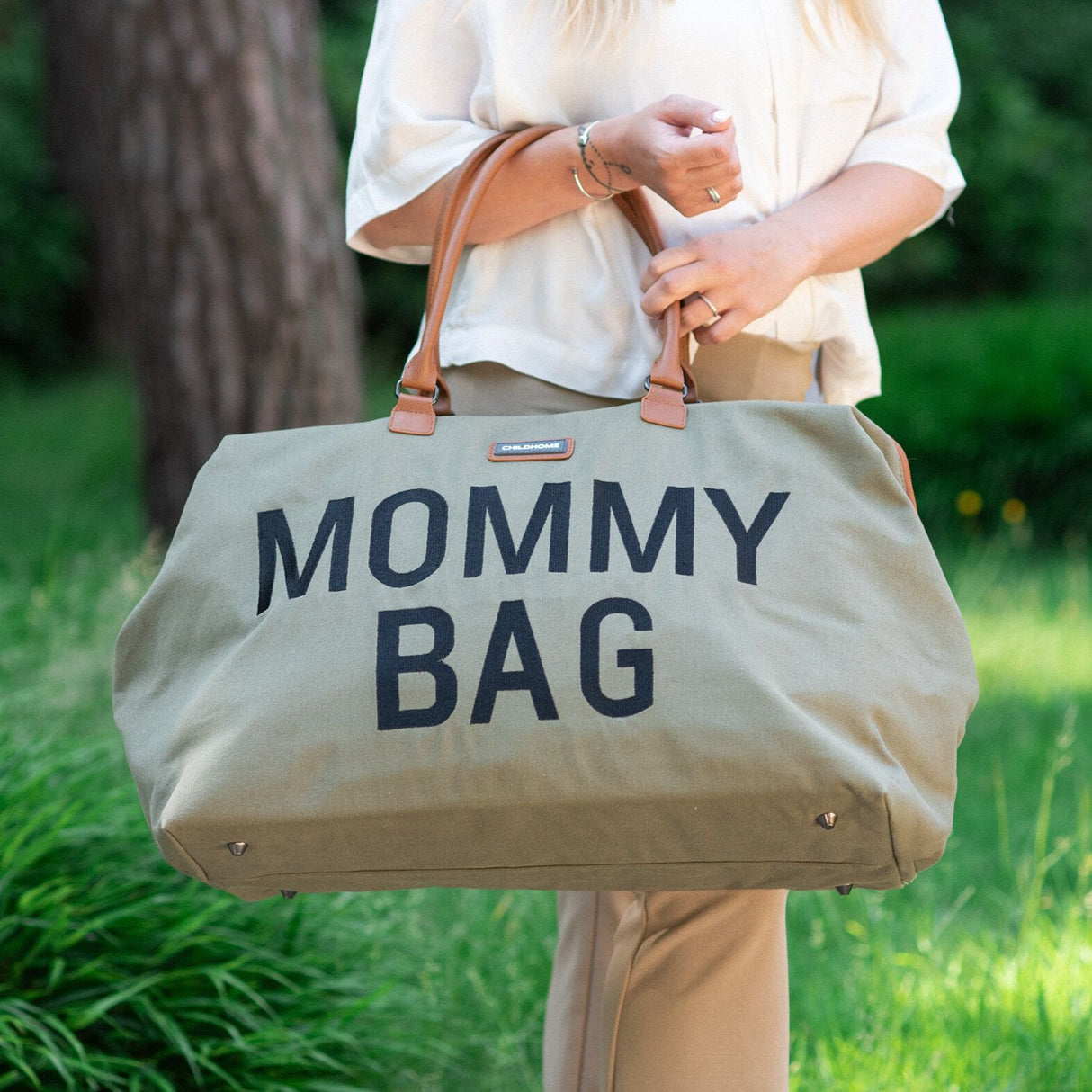 Mommy Bag ® Verzorgingstas • Canvas • Kaki