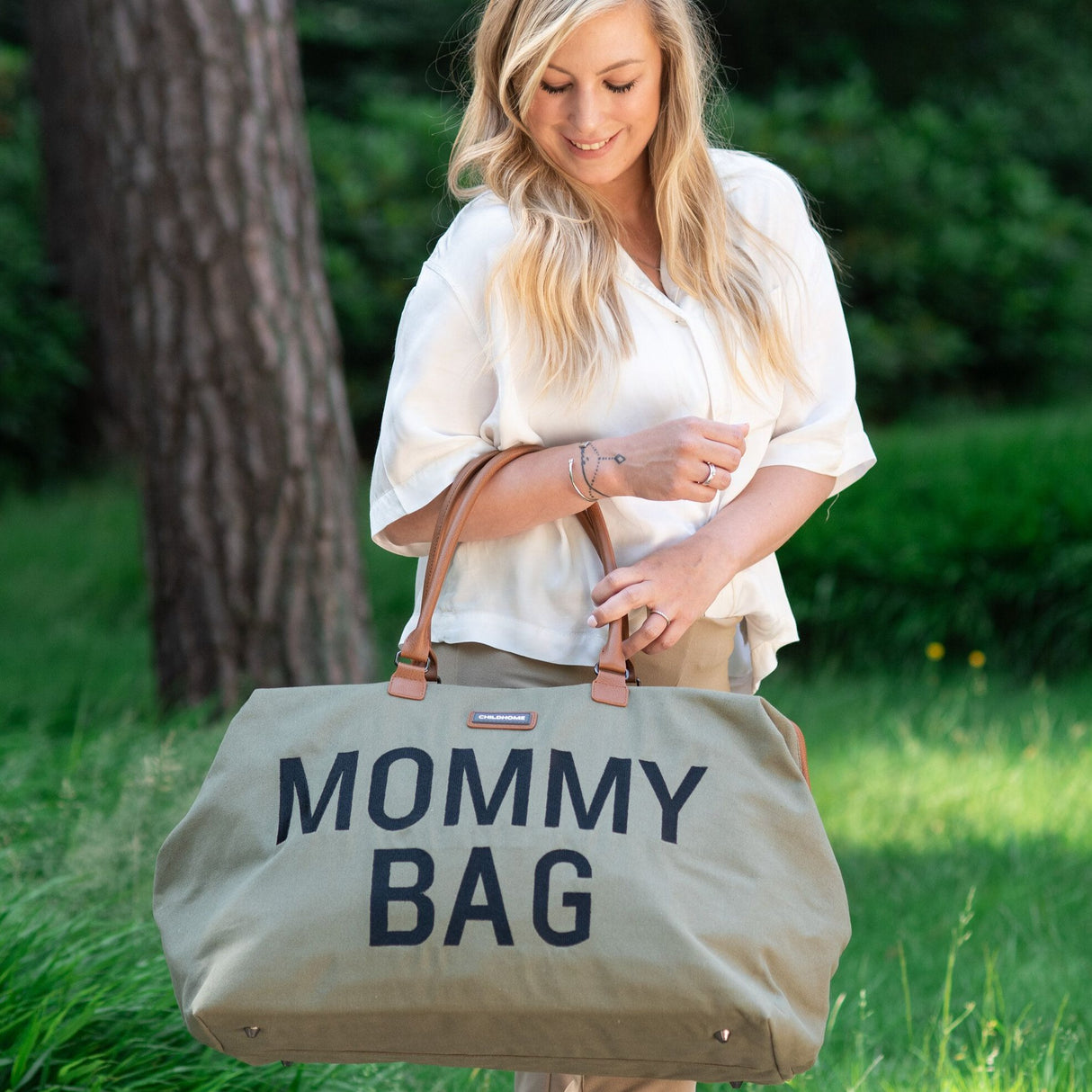 Mommy Bag ® Verzorgingstas • Canvas • Kaki