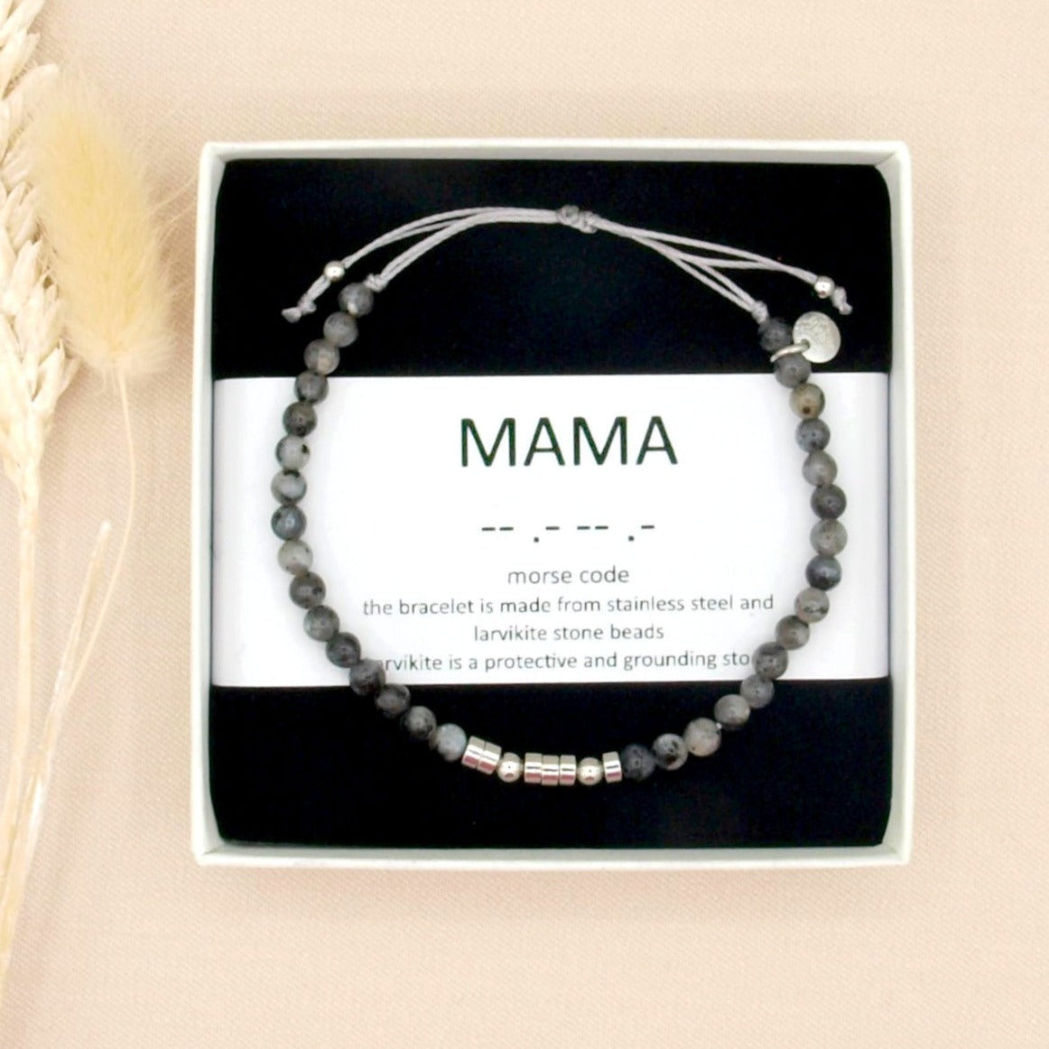 Mama Armband • Morse Code Larvikiet