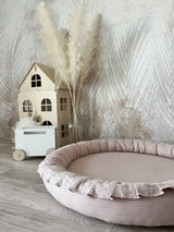 Speelmat Rond • Linnen • Powder Pink