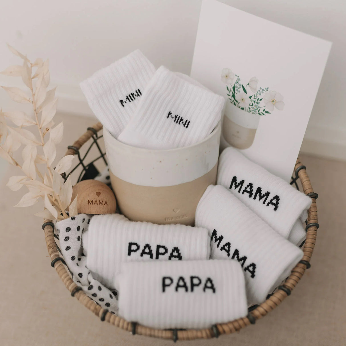 mama sokken kousen eulenschnit wit zwart 