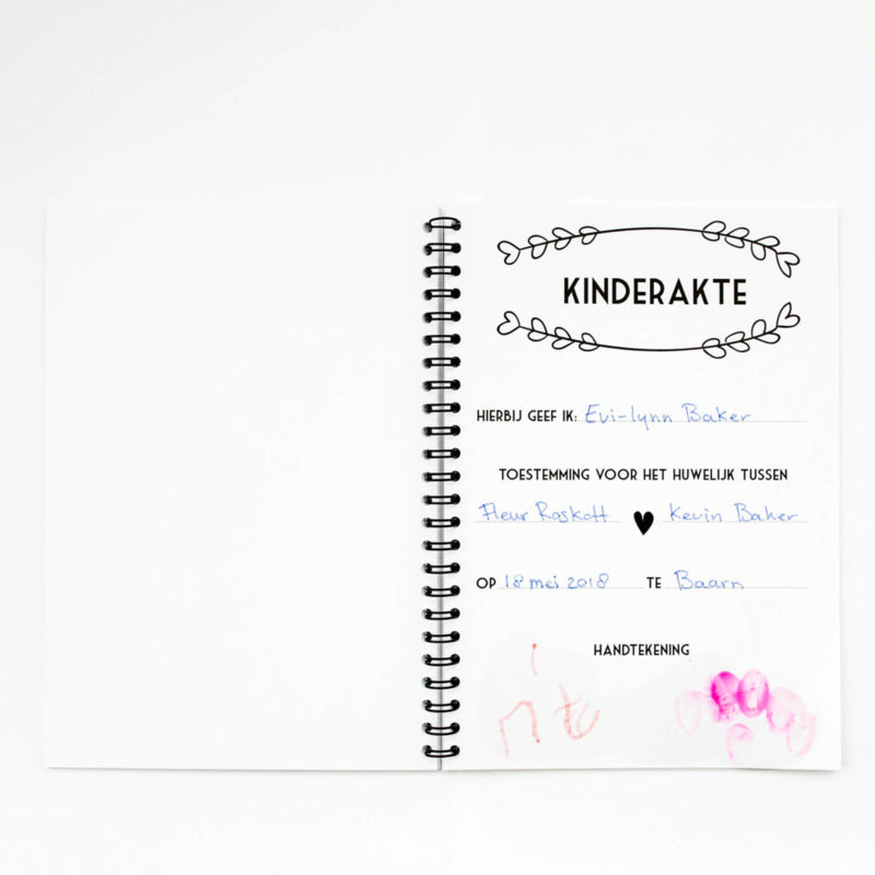 Bruiloft voor kids | Invulboek - HelloBaby.be