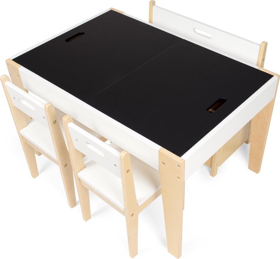 Beboonz Storage • Kindertafel Met 2 Stoeltjes En Opbergbankje