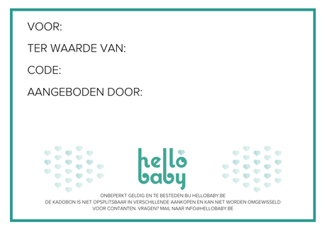 Kadobon €10 - HelloBaby.be