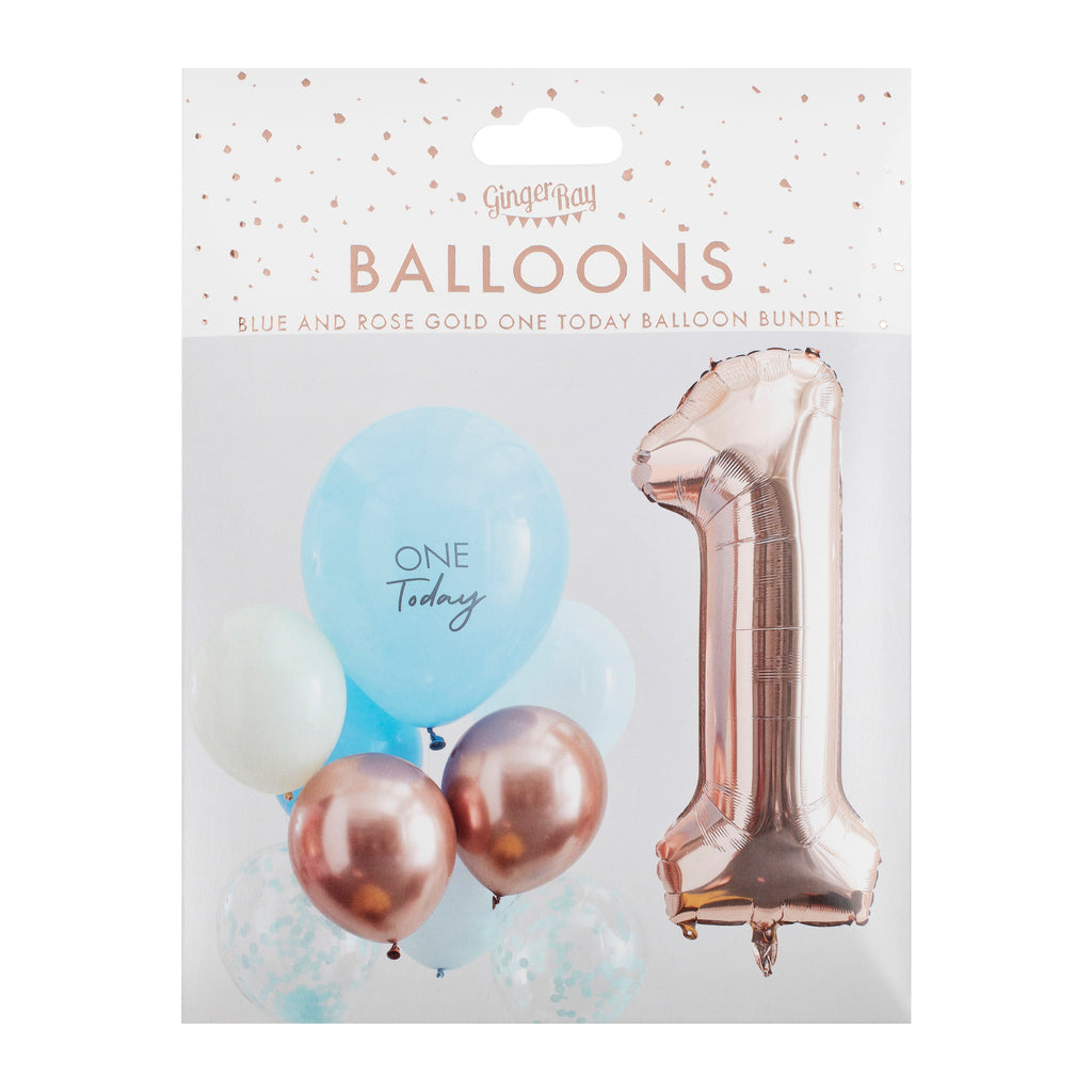 Ballonnen Set • 1ste verjaardag • Blue (10 stuks)